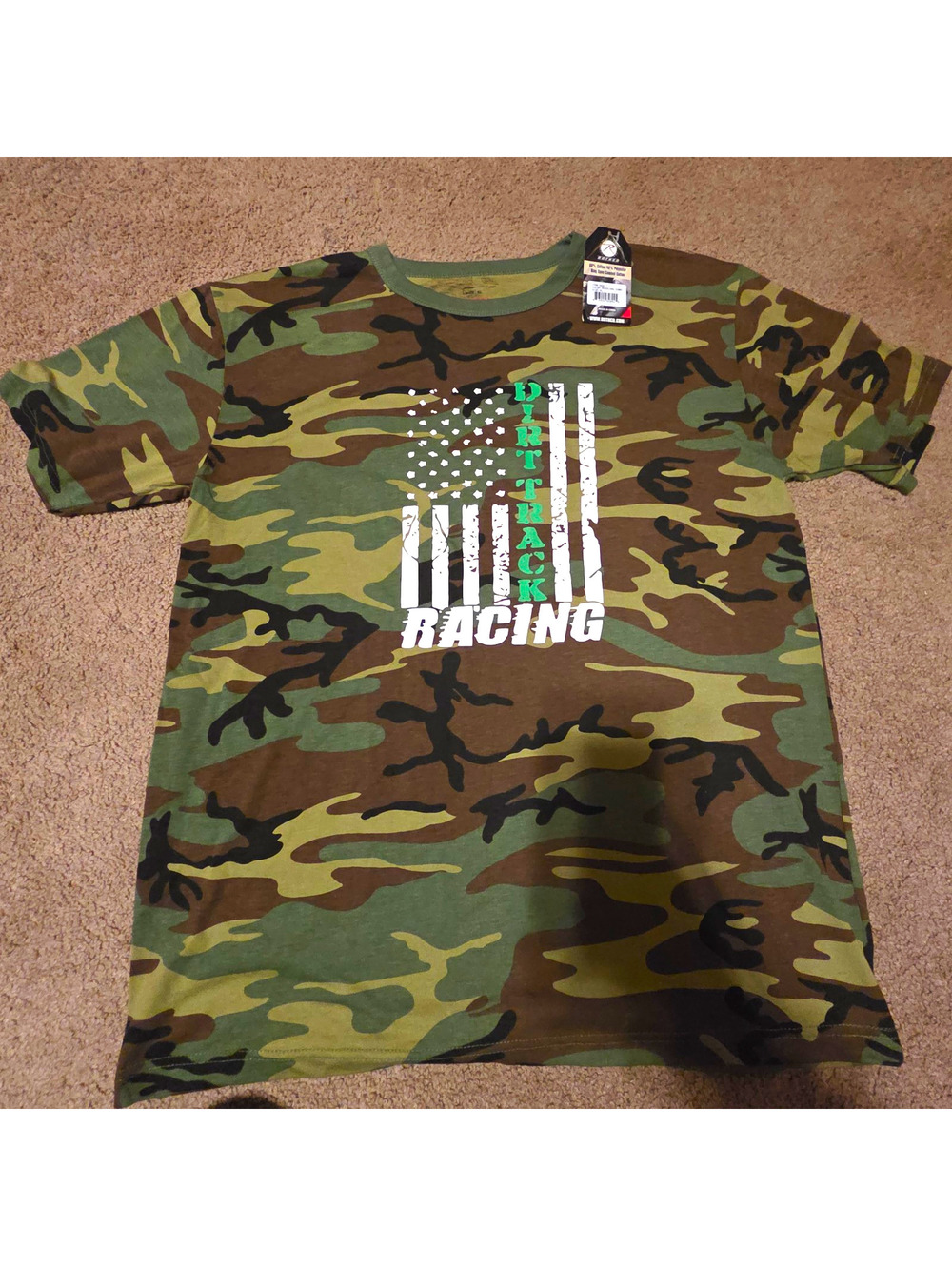 Rothco Dirt Track Racing Super Nationals Boone Iowa Camo T Shirt XL NWT